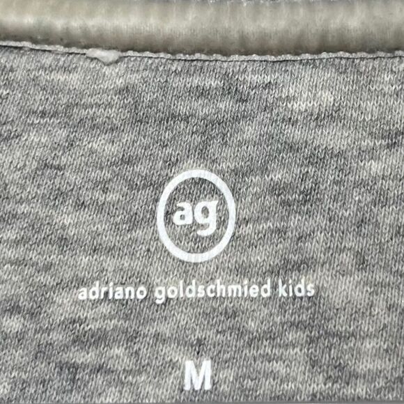 AG Adriano Goldschmied Girls Gray Star Embroidered Sweatshirt Big Kids M - Picture 8 of 9